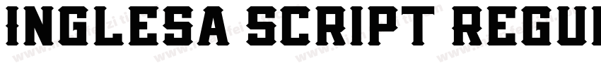 Inglesa Script Regul字体转换